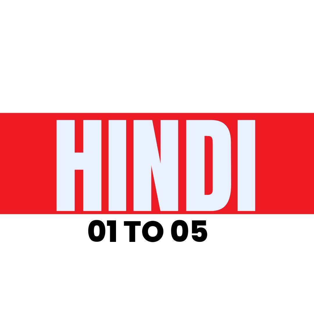 HINDI 01 T0 05